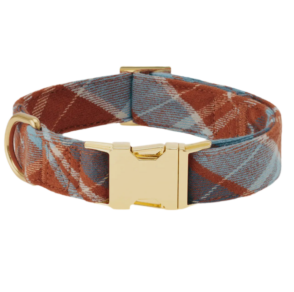 The Foggy Dog Collar - Maple Plaid Flannel - The Dog Shop