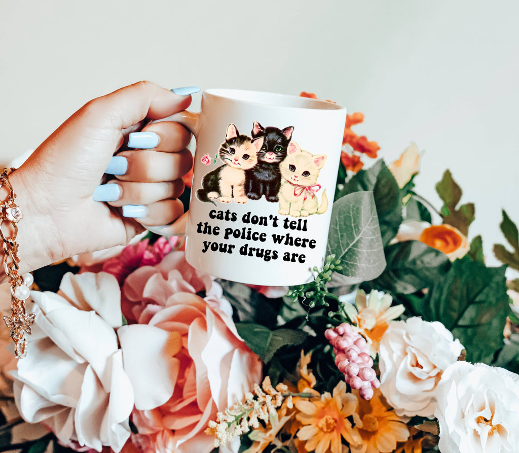 Cats Dont Tell Coffee Mug - The Dog Shop