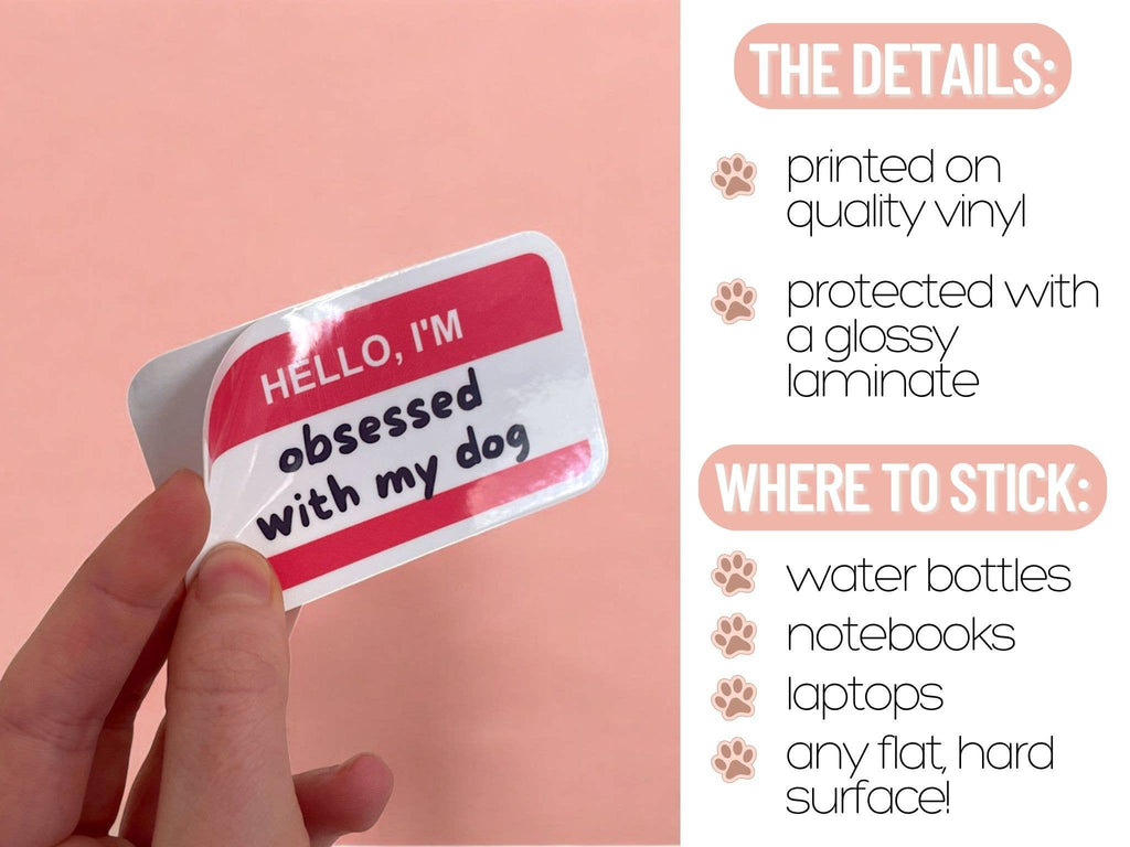 "Kiss My Auss" Dog Sticker - The Dog Shop