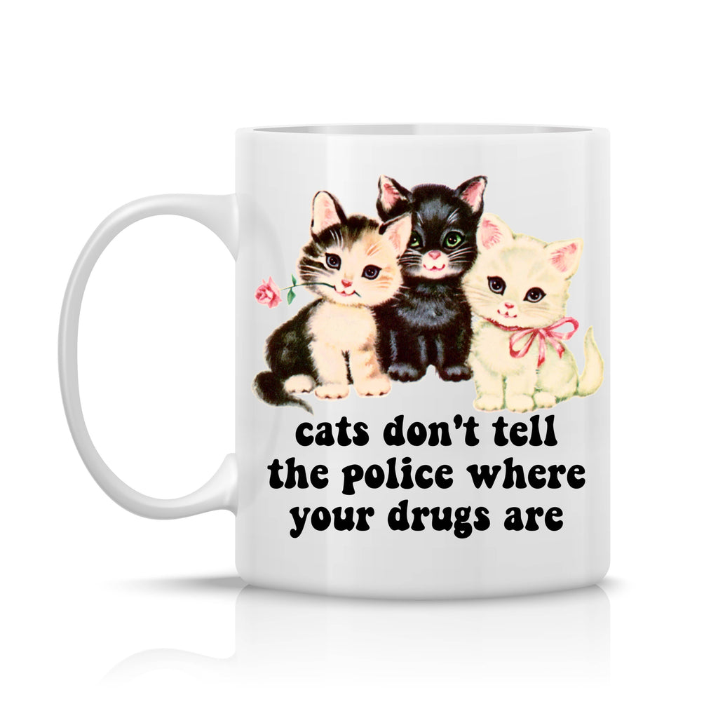 Cats Dont Tell Coffee Mug - The Dog Shop