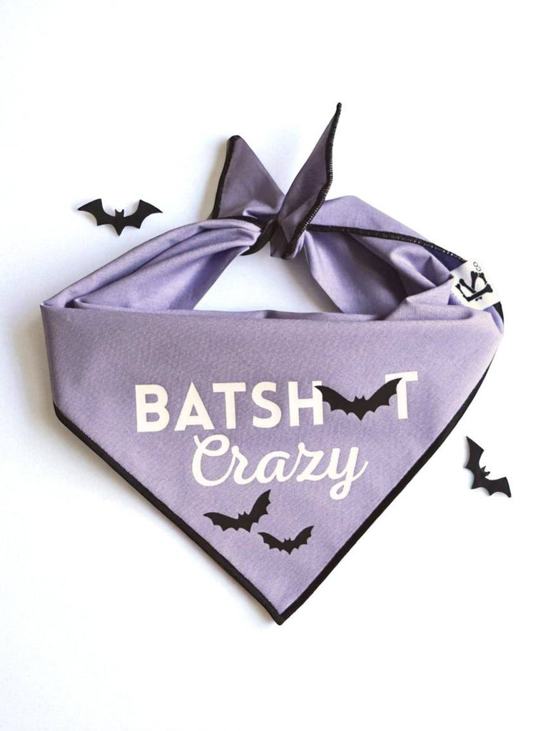 "Batsh*t Crazy" Halloween Dog Bandana - The Dog Shop