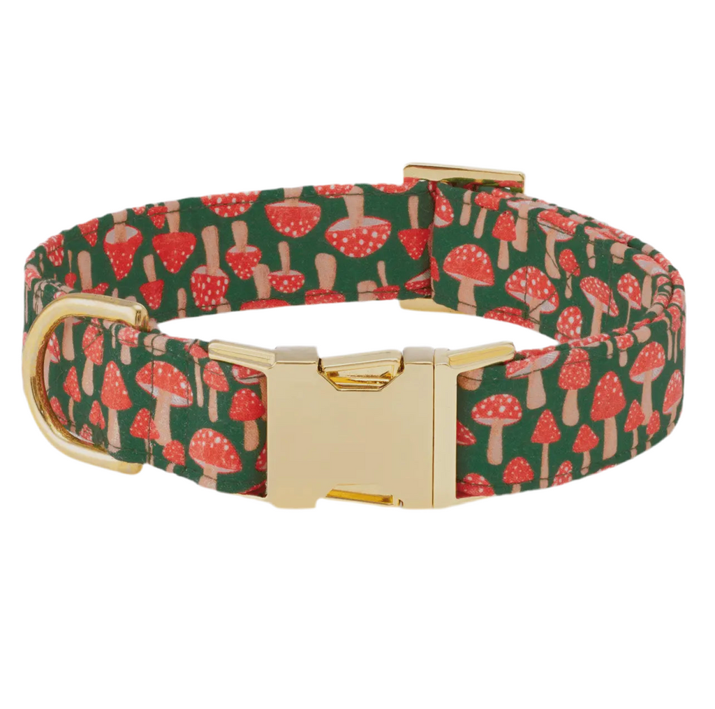 The Foggy Dog Collar - Mushroom Meadow - The Dog Shop
