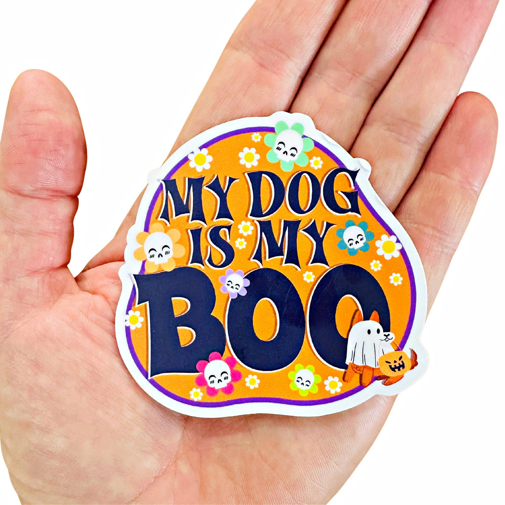 Halloween Sticker - My Dog is my Boo - The Dog Shop