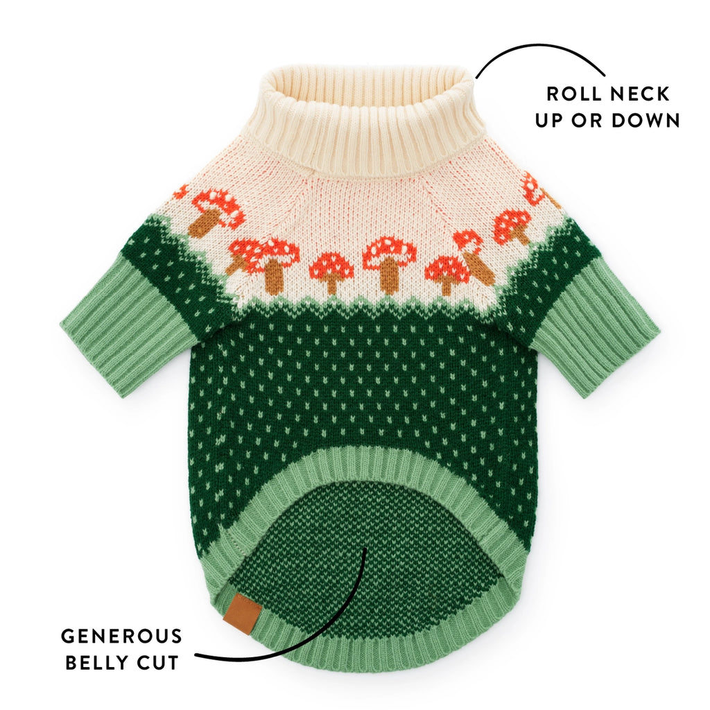 The Foggy Dog - Toadstool Dog Sweater - The Dog Shop
