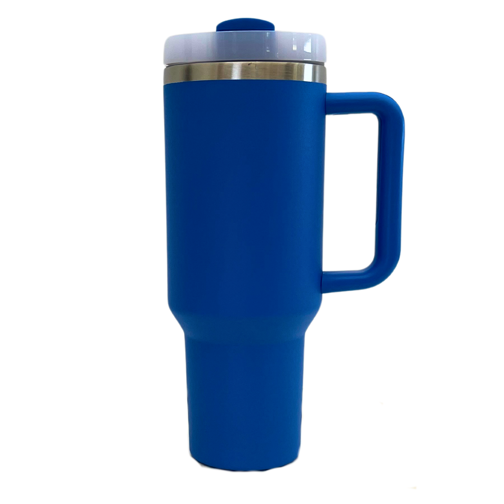 40 Oz. My Dog And I Handled Insulated Tumbler With Straw: Black - The Dog Shop