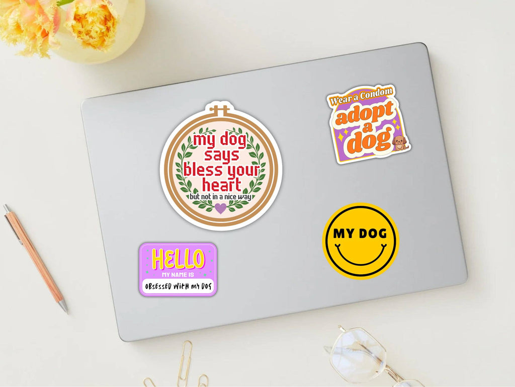 Wear a Condom, Adopt a Dog Sticker - The Dog Shop