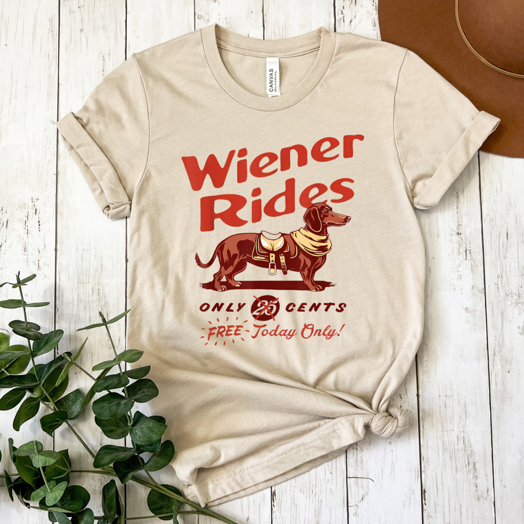 Weiner Rides Graphic Tee - The Dog Shop