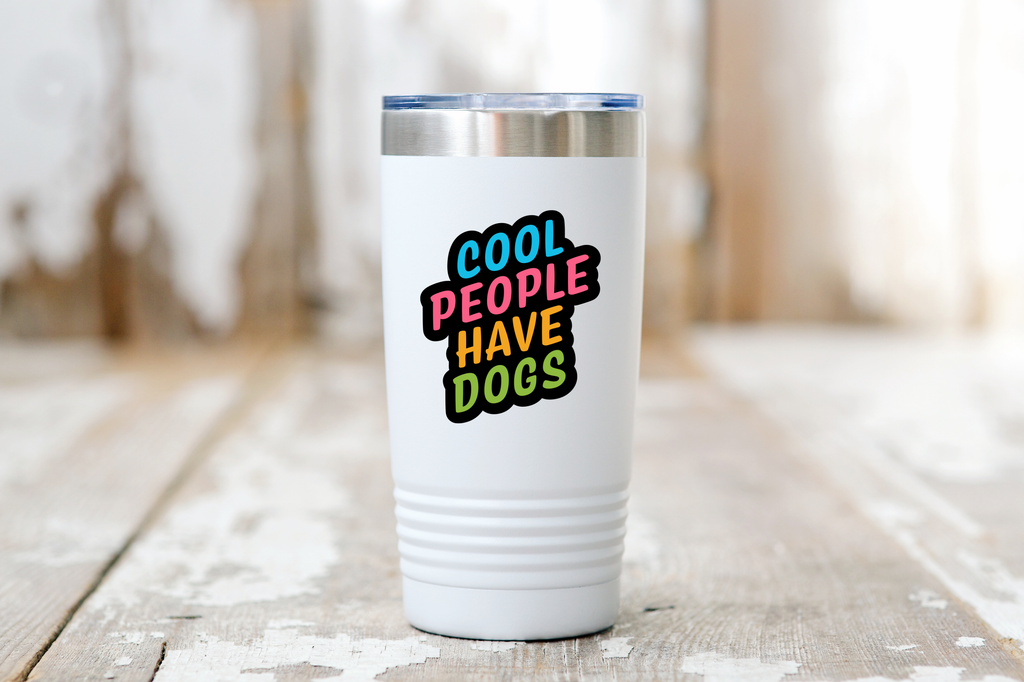 Cool People Have Dogs Sticker - The Dog Shop