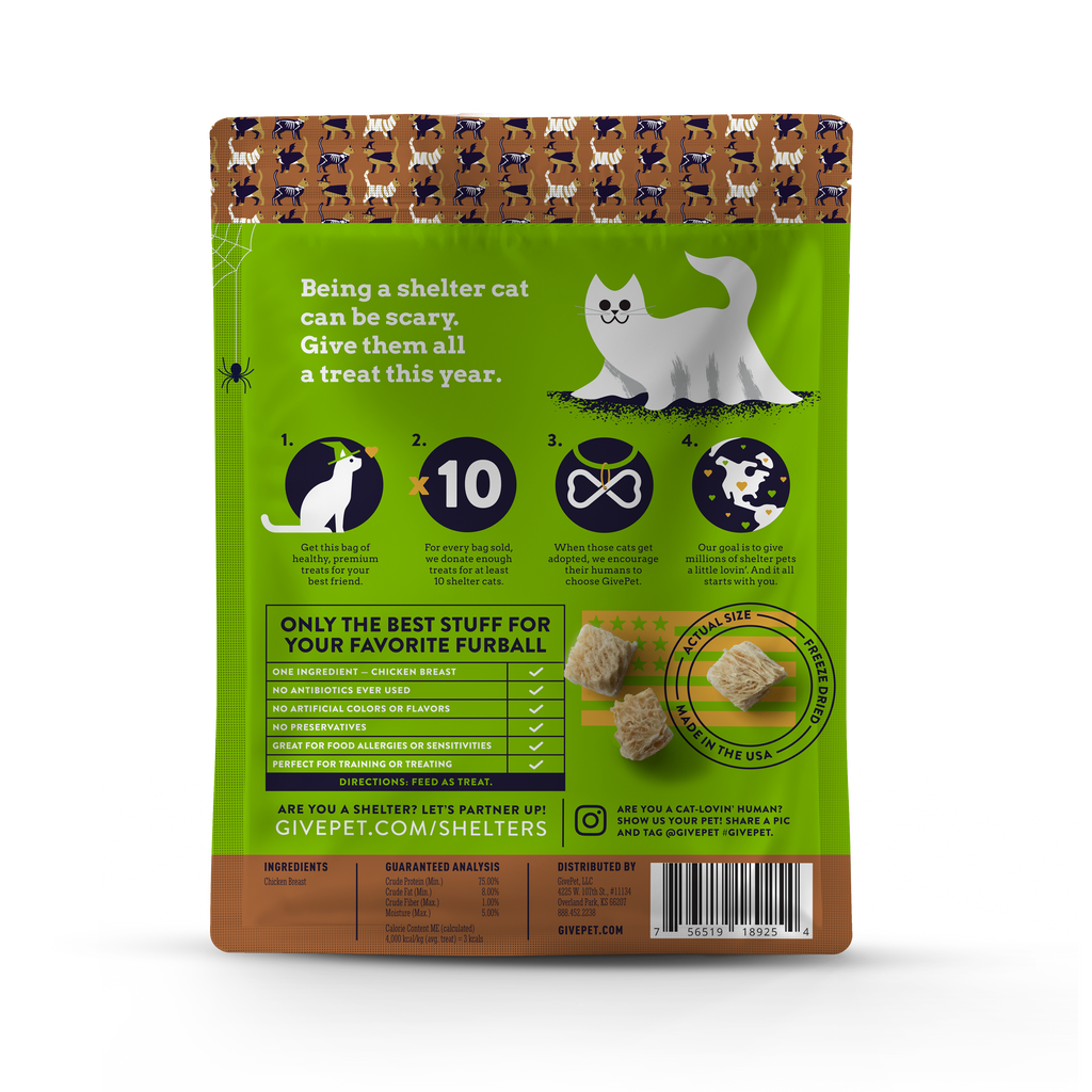 GivePet Halloween Purr-ty Freeze-Dried Cat Treats - The Dog Shop