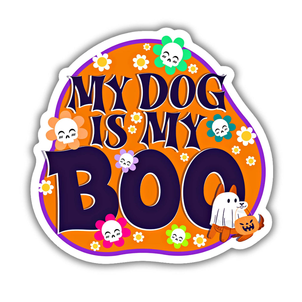 Halloween Sticker - My Dog is my Boo - The Dog Shop