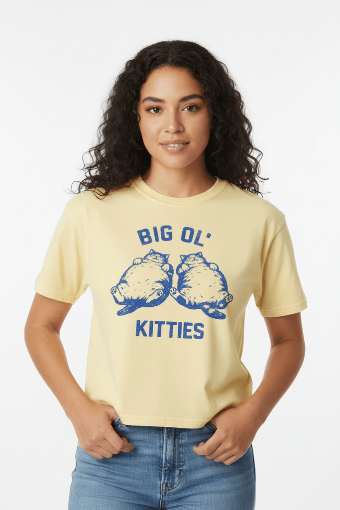 Big Ol' Kitties Cropped Tee – The Dog Shop