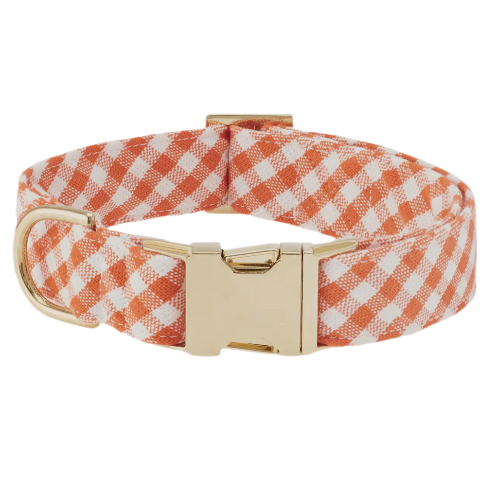 The Foggy Dog Collar - Cider Gingham - The Dog Shop