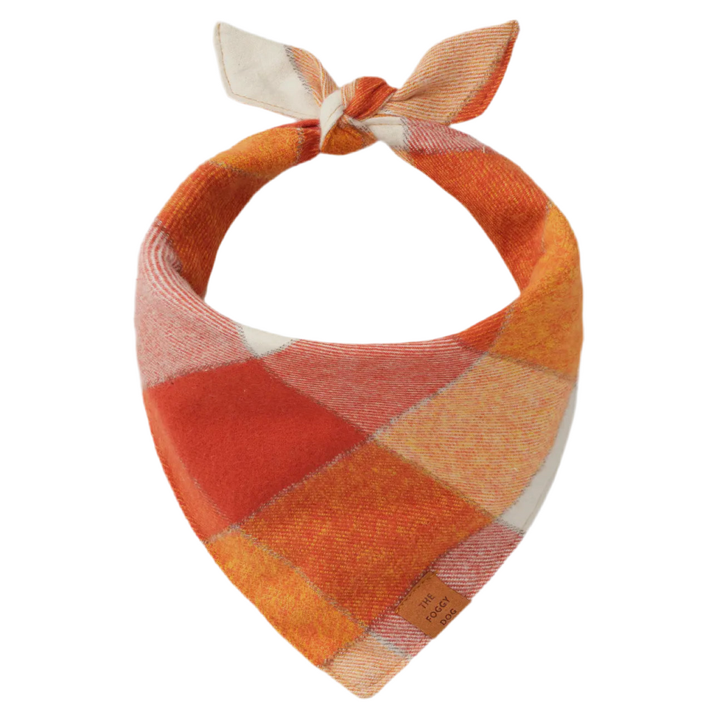 The Foggy Dog Bandana - Pumpkin Spice Flannel - The Dog Shop