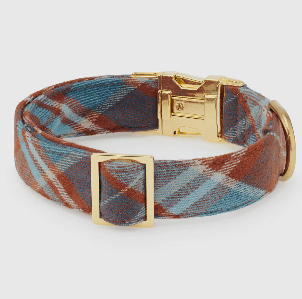 The Foggy Dog Collar - Maple Plaid Flannel - The Dog Shop