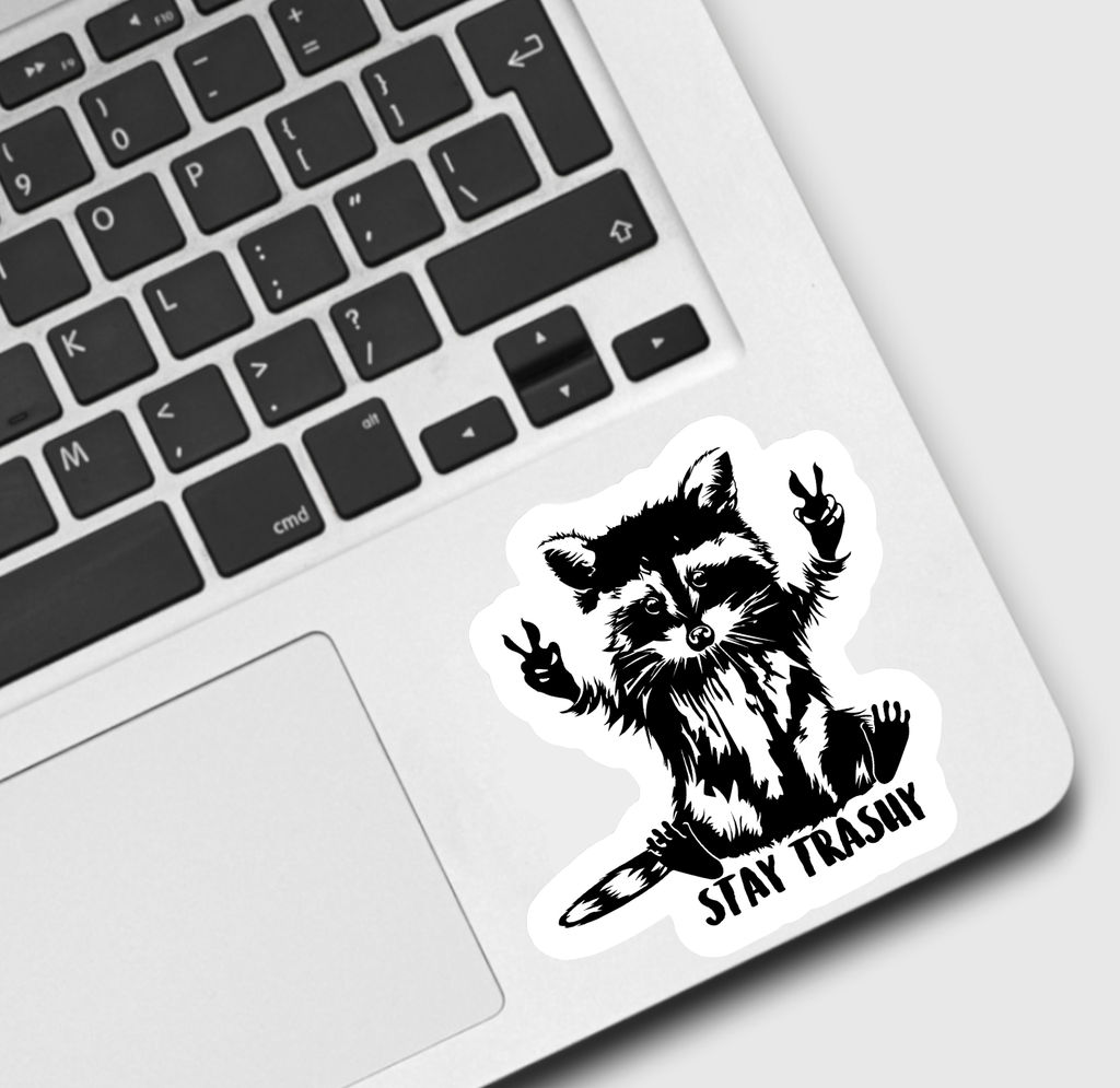 Raccoon Stay Trashy Sticker - The Dog Shop