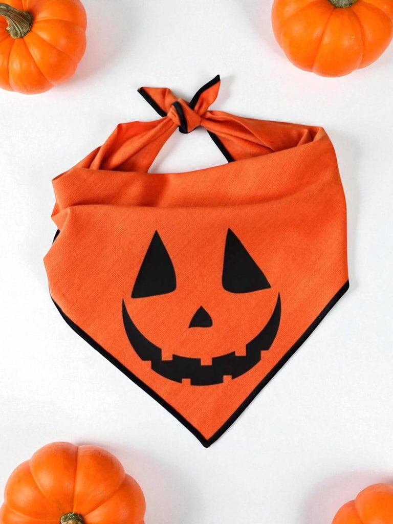 "Jack-O'-Lantern" Halloween Dog Bandana - The Dog Shop