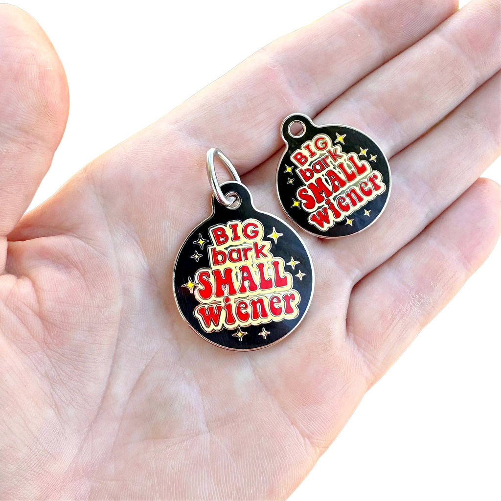 Pet ID Tag - Big Bark Small Wiener - The Dog Shop
