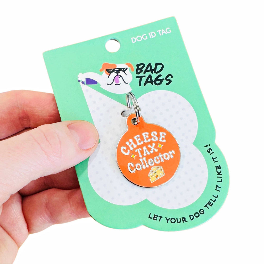 Pet ID Tag - Cheese Tax Collector - The Dog Shop