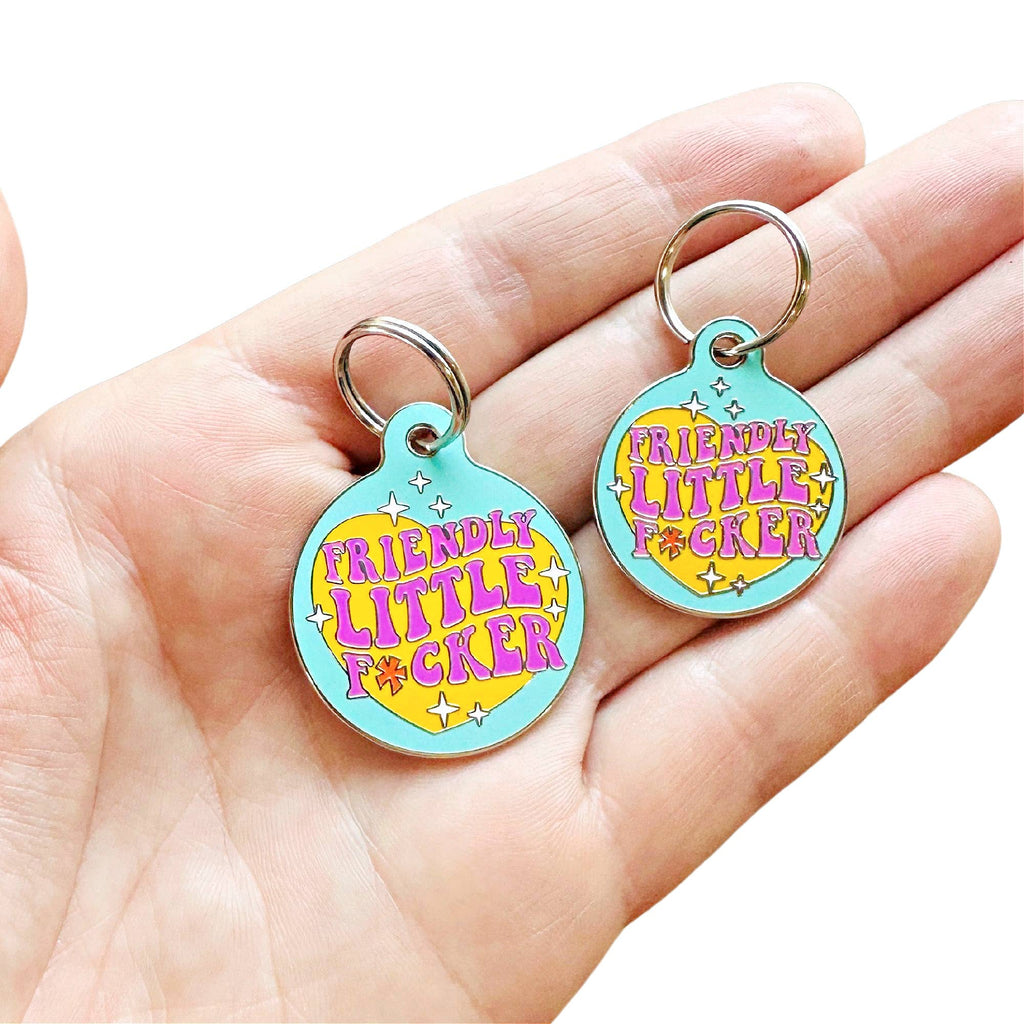 Pet ID Tag - Friendly F*cker - The Dog Shop