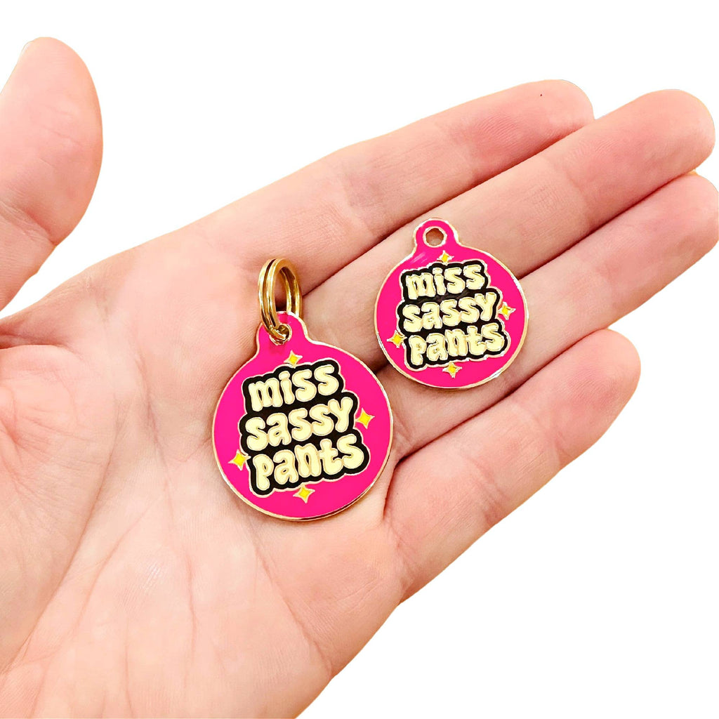 Pet ID Tag - Miss Sassy Pants - The Dog Shop
