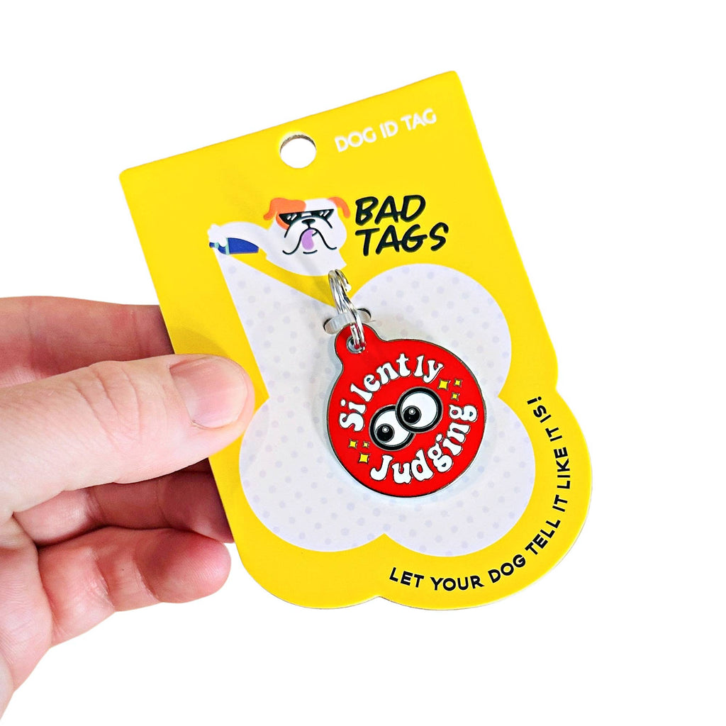 Pet ID Tag - Silently Judging - The Dog Shop
