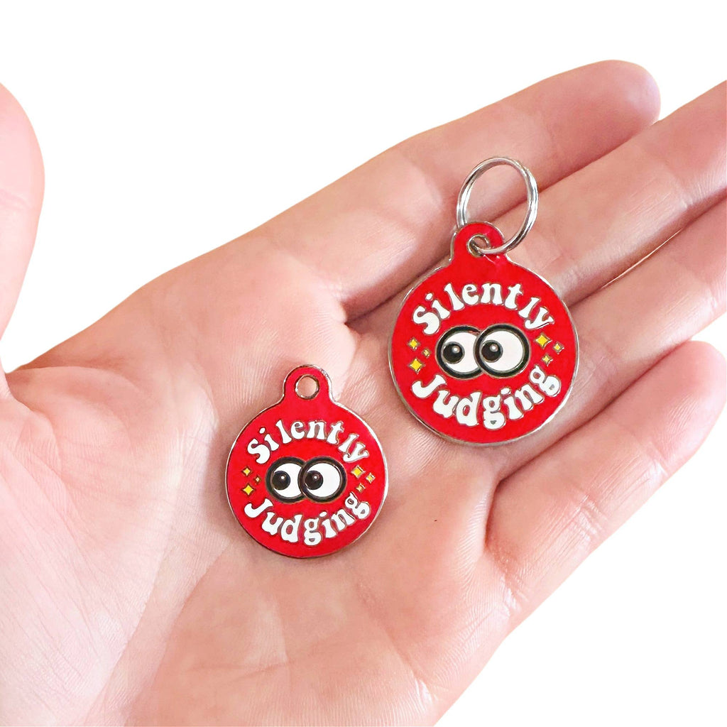 Pet ID Tag - Silently Judging - The Dog Shop