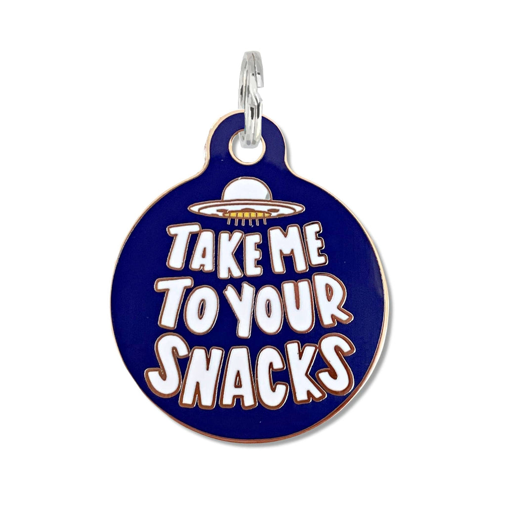Pet ID Tag - Take Me to Your Snacks - The Dog Shop