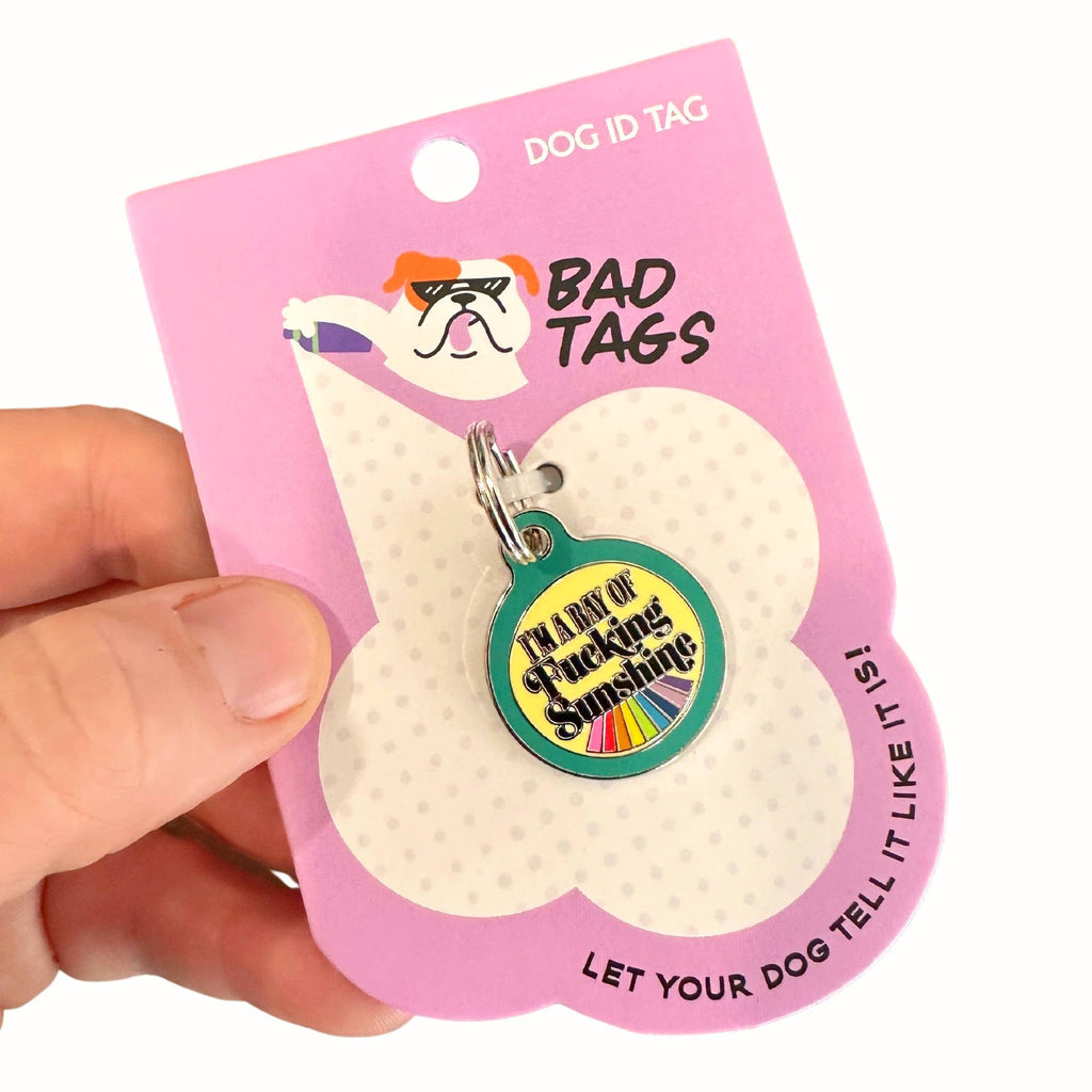Pet ID Tag - I'm a Ray of Fucking Sunshine - The Dog Shop