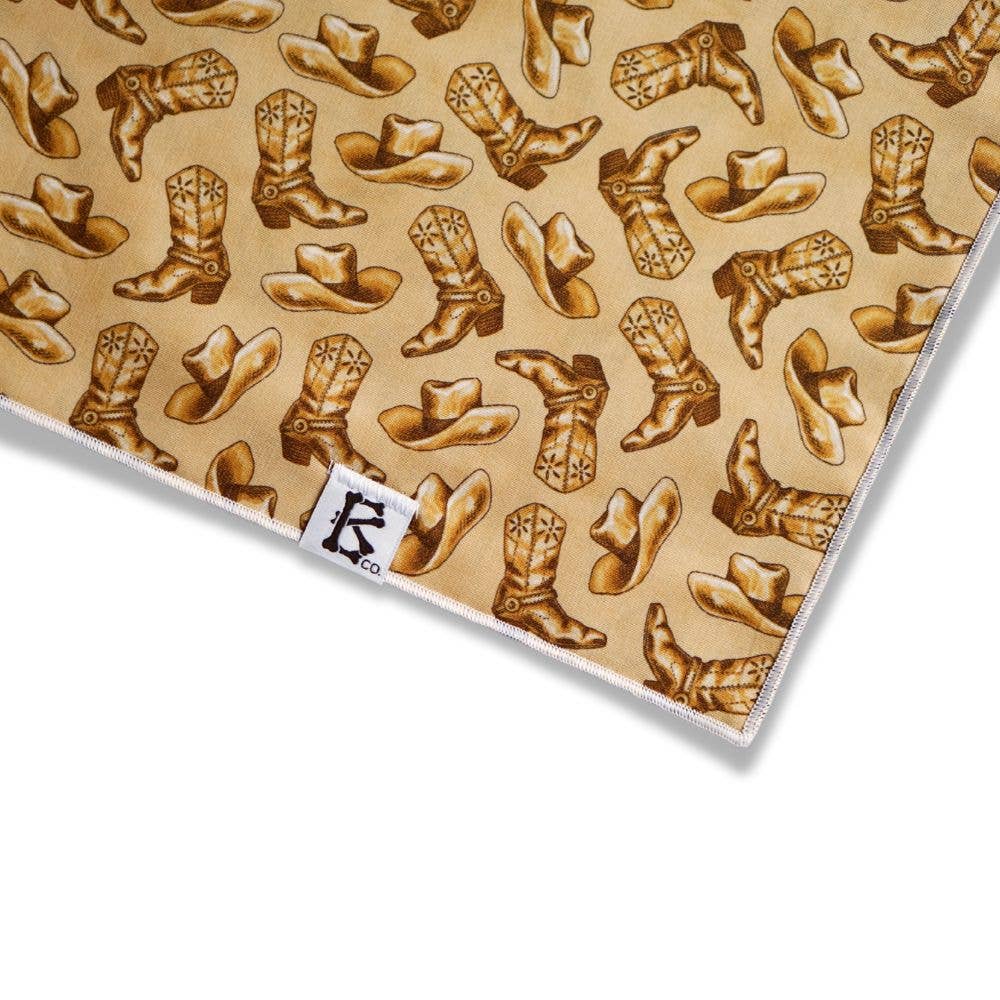 "Cowboy" Western Cowboy Hat Dog Bandana - The Dog Shop