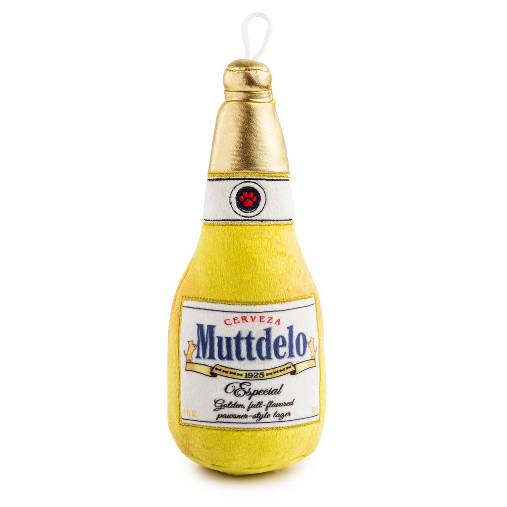 Muttdelo Beer Bottle Dog Toy - The Dog Shop