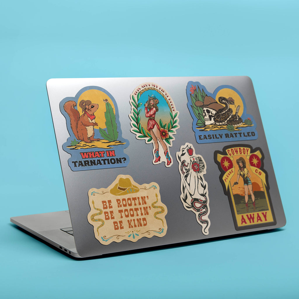 Boot Scootin Kitties Sticker - The Dog Shop