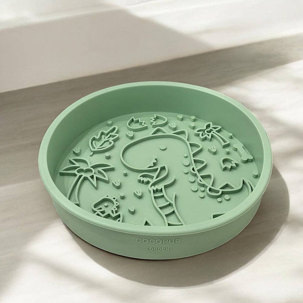 Silicone Slow Feed Dog Bowl - Dinopaws - The Dog Shop