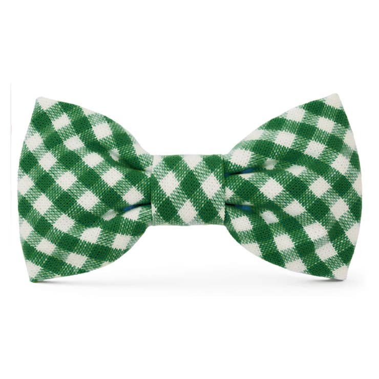The Foggy Dog Bow Tie - Evergreen Gingham - The Dog Shop