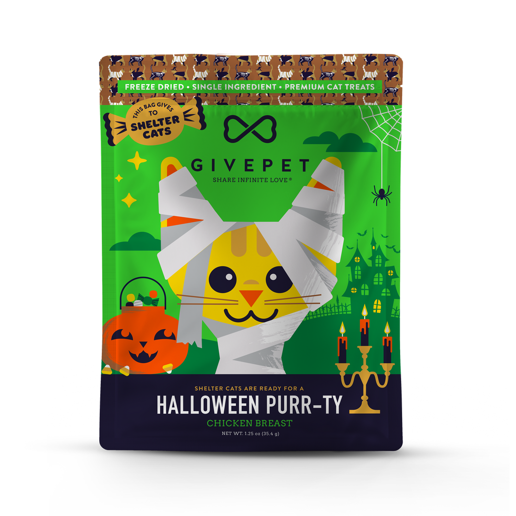 GivePet Halloween Purr-ty Freeze-Dried Cat Treats - The Dog Shop