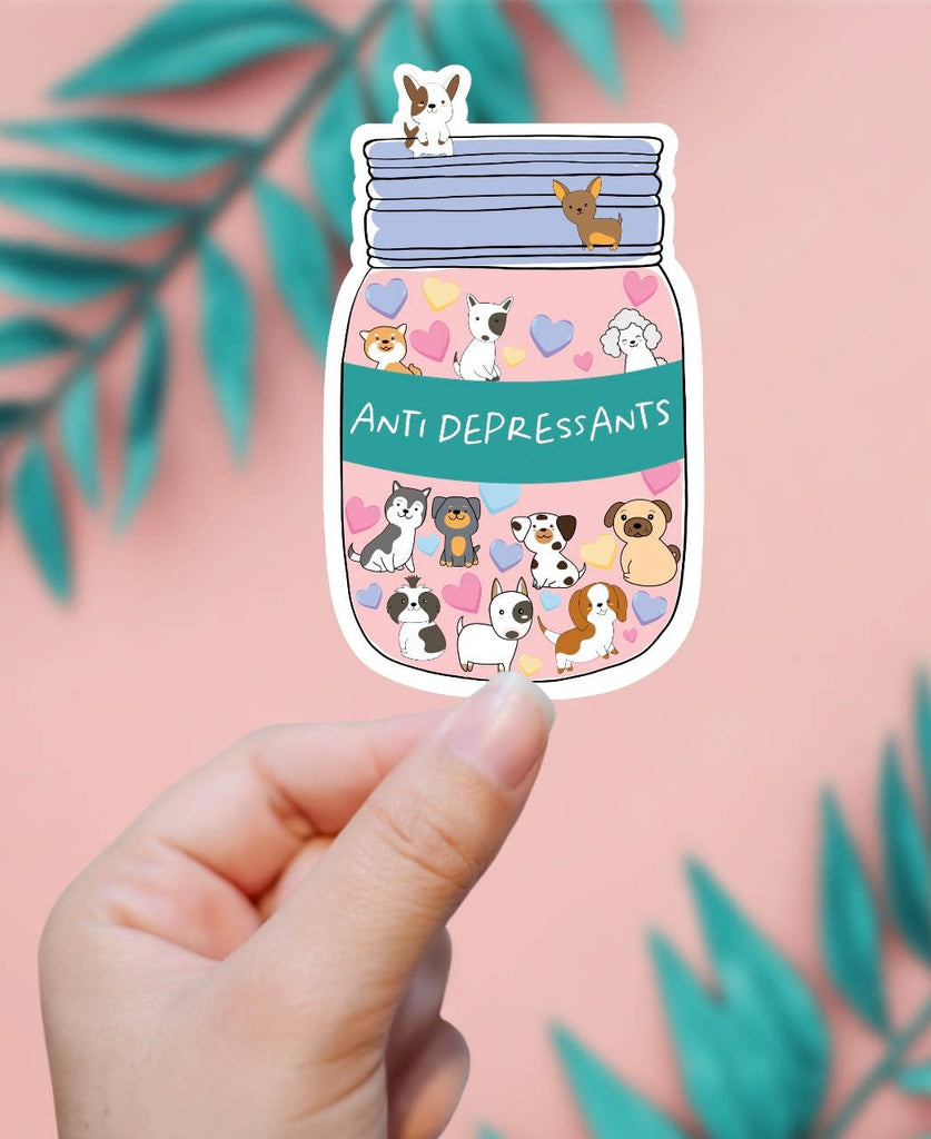 Dog Anti Depressant Sticker - The Dog Shop