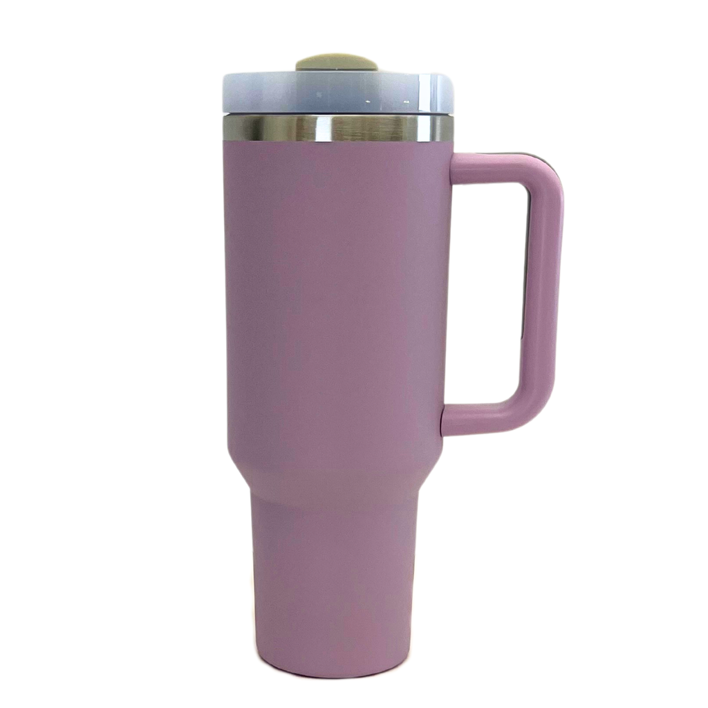 40 Oz. My Dog And I Handled Insulated Tumbler With Straw: Black - The Dog Shop