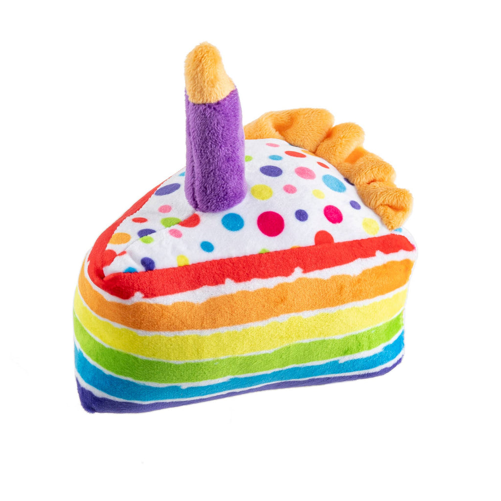 Birthday Cake Slice Squeaker Dog Toy - The Dog Shop
