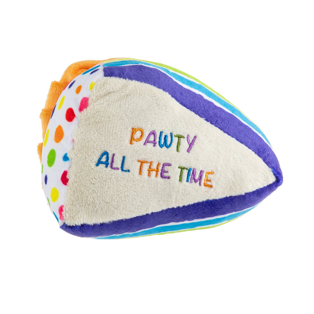 Birthday Cake Slice Squeaker Dog Toy - The Dog Shop