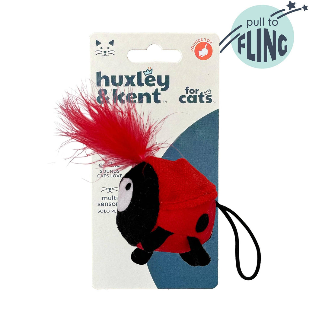 Ladybug Flinger Plush Toy for Cats - The Dog Shop