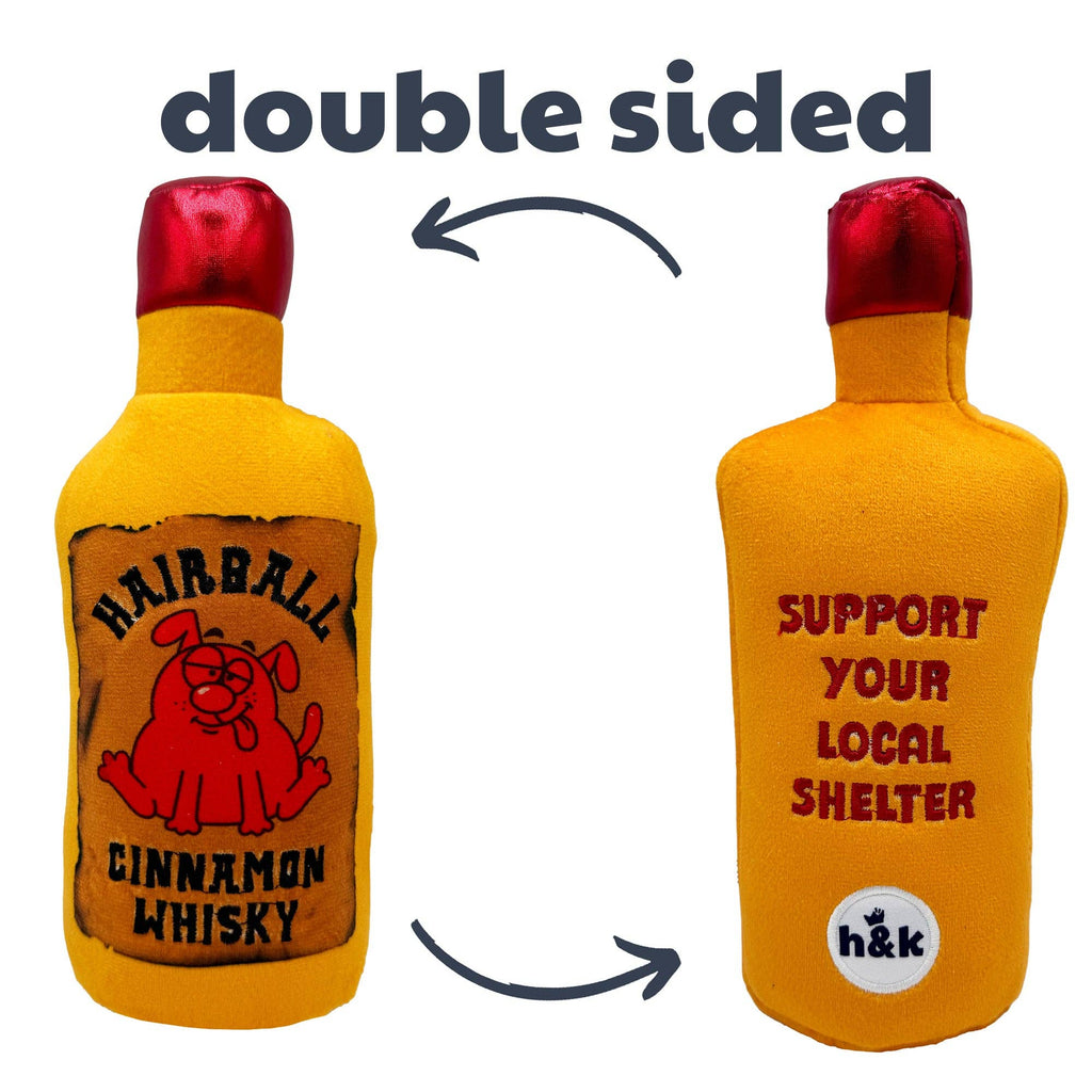 Hairball Cinnamon Whisky Plush Dog Toy - The Dog Shop