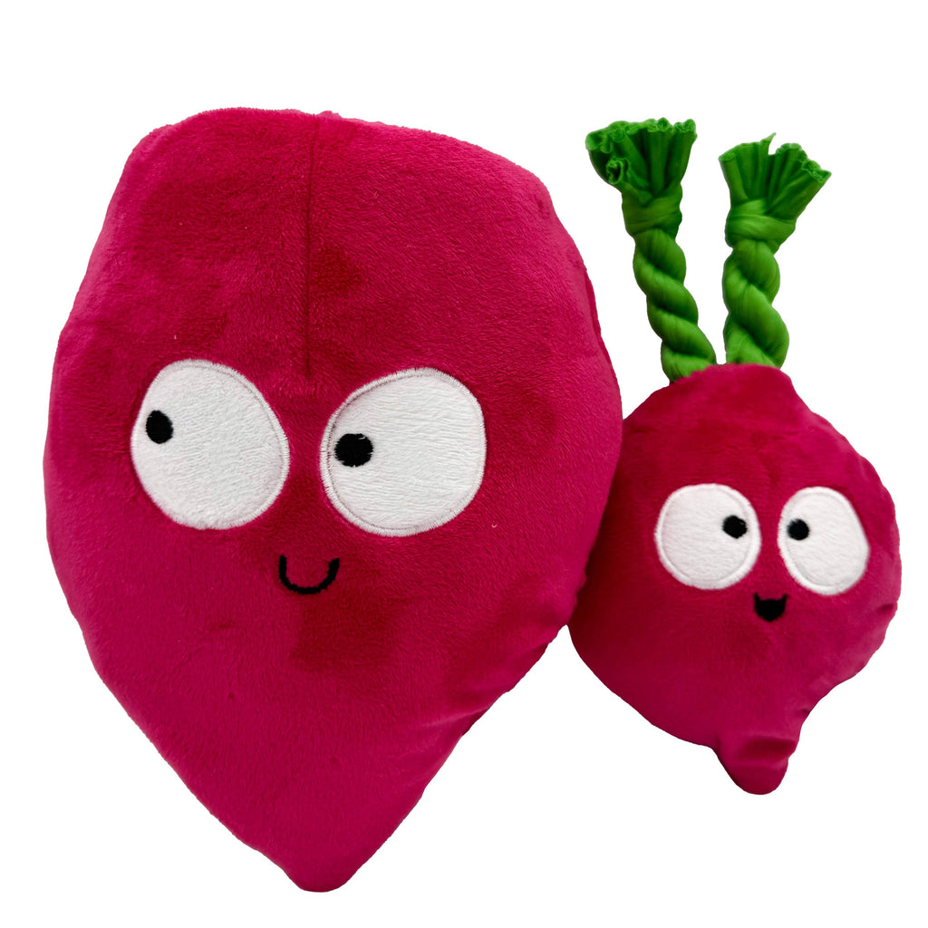 Pop 'n Fetch Beet Plush Dog Toy - The Dog Shop