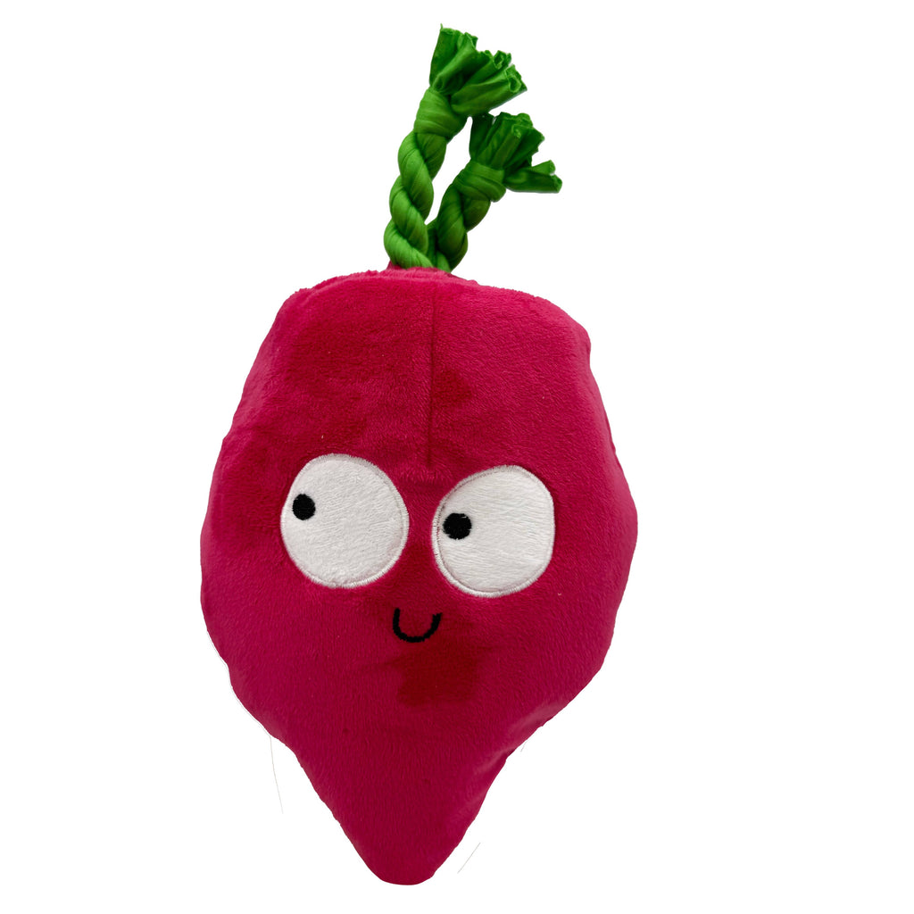 Pop 'n Fetch Beet Plush Dog Toy - The Dog Shop