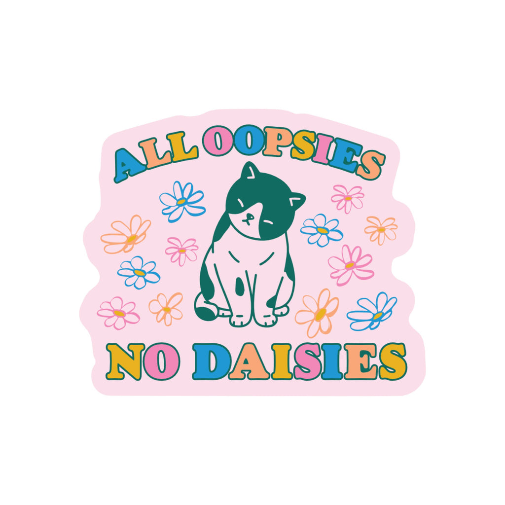 Oopsey Daisy Cat Vinyl Sticker - The Dog Shop