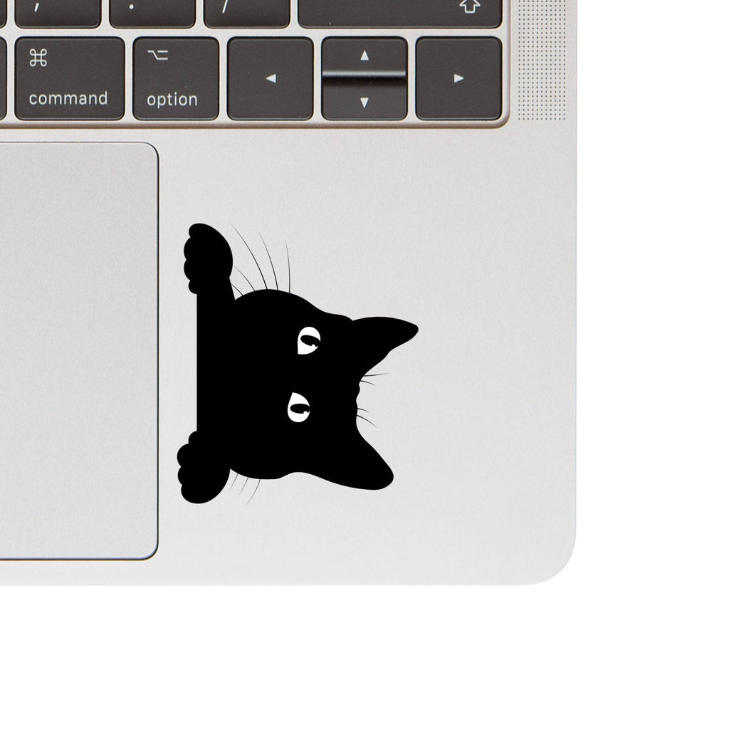 Perching Kitty Clear High Quality Vinyl Sticker - The Dog Shop