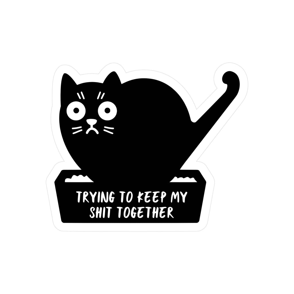 Swear Cat Funny High Quality Vinyl Sticker - The Dog Shop