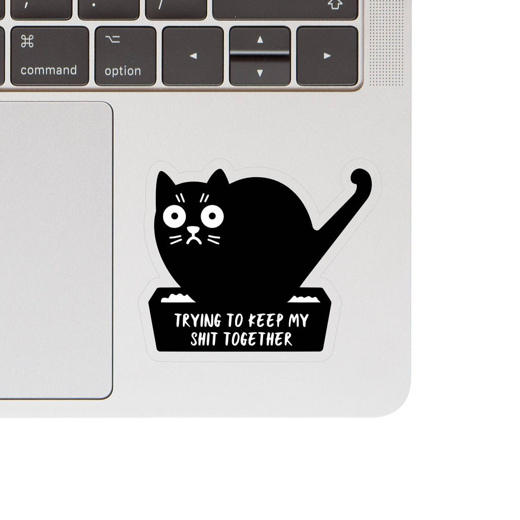 Swear Cat Funny High Quality Vinyl Sticker - The Dog Shop