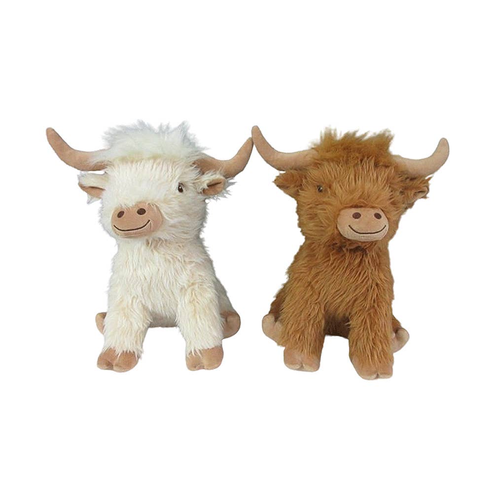 Highland Cow Plush Dog Toy - 6" - The Dog Shop