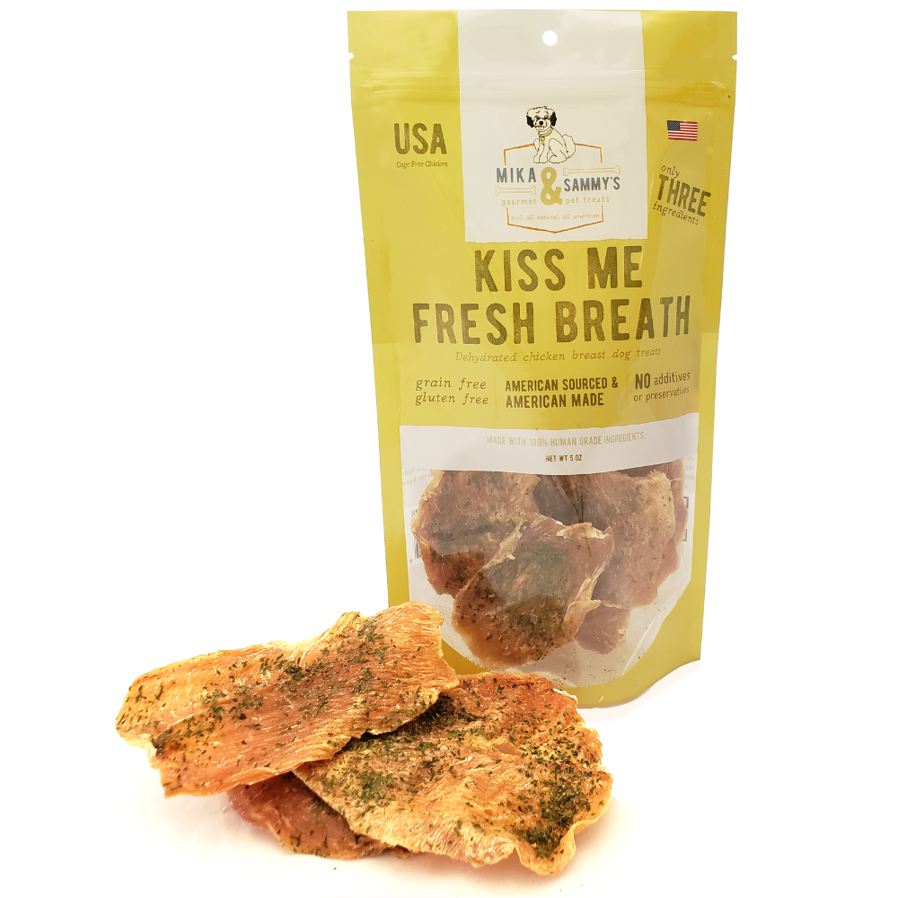 Kiss Me Fresh Breath Chicken Jerky Dog Treat - The Dog Shop