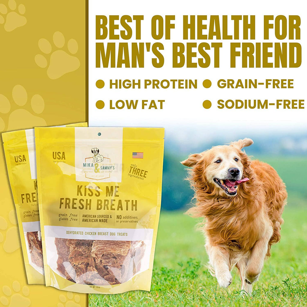 Kiss Me Fresh Breath Chicken Jerky Dog Treat - The Dog Shop
