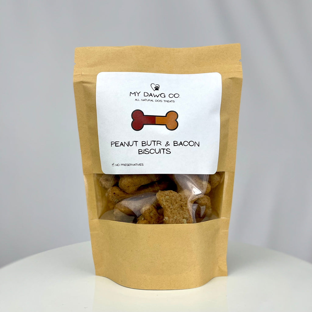 My Dawg Co Peanut Butr & Bacon Biscuits - The Dog Shop